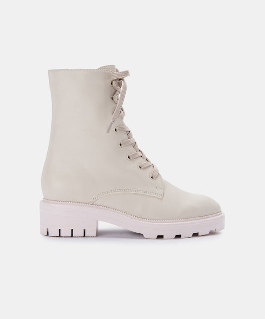 LOTTIE BOOTS IVORY LEATHER